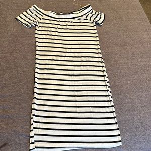 Striped bodycon dress